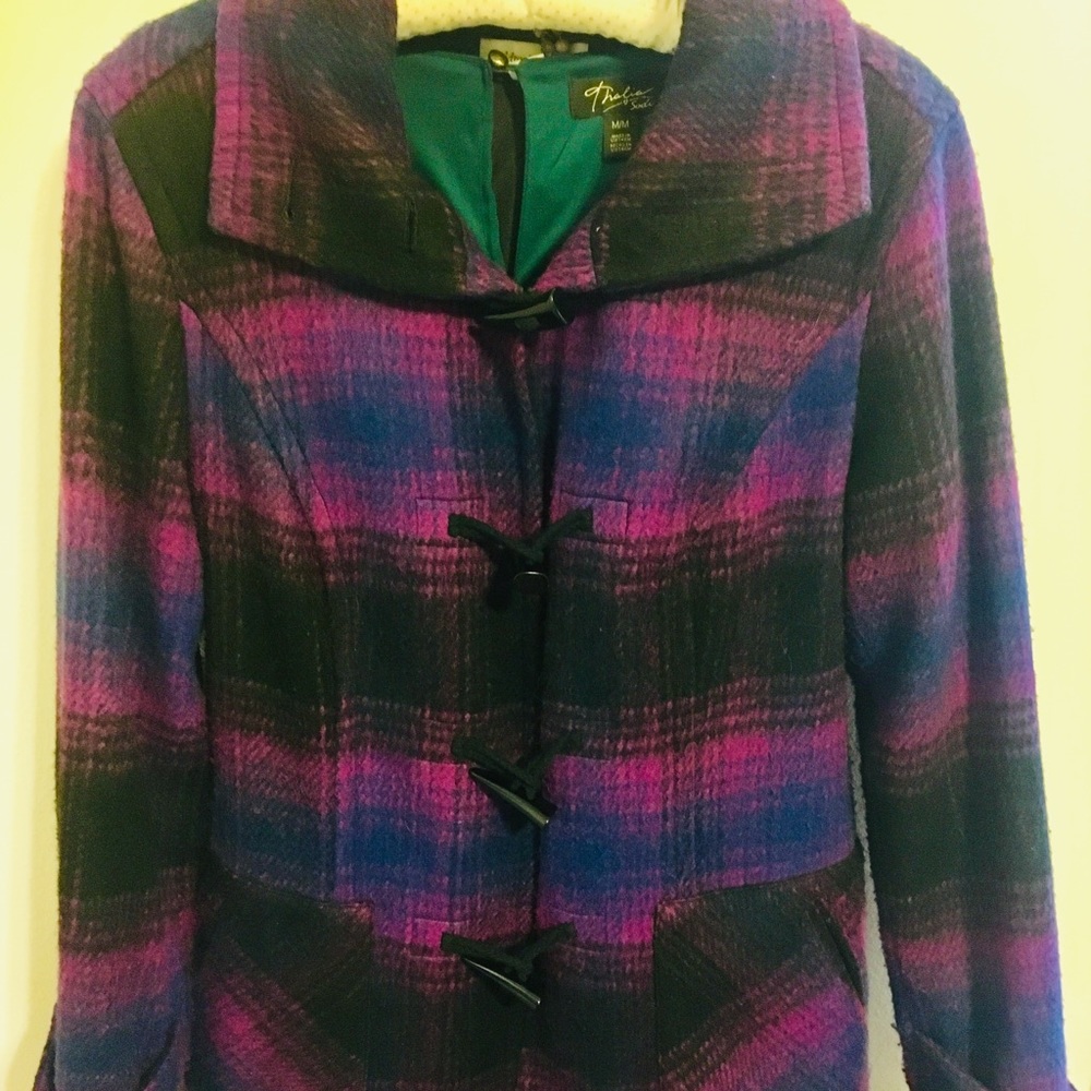 Coldwater Creek plaid coat